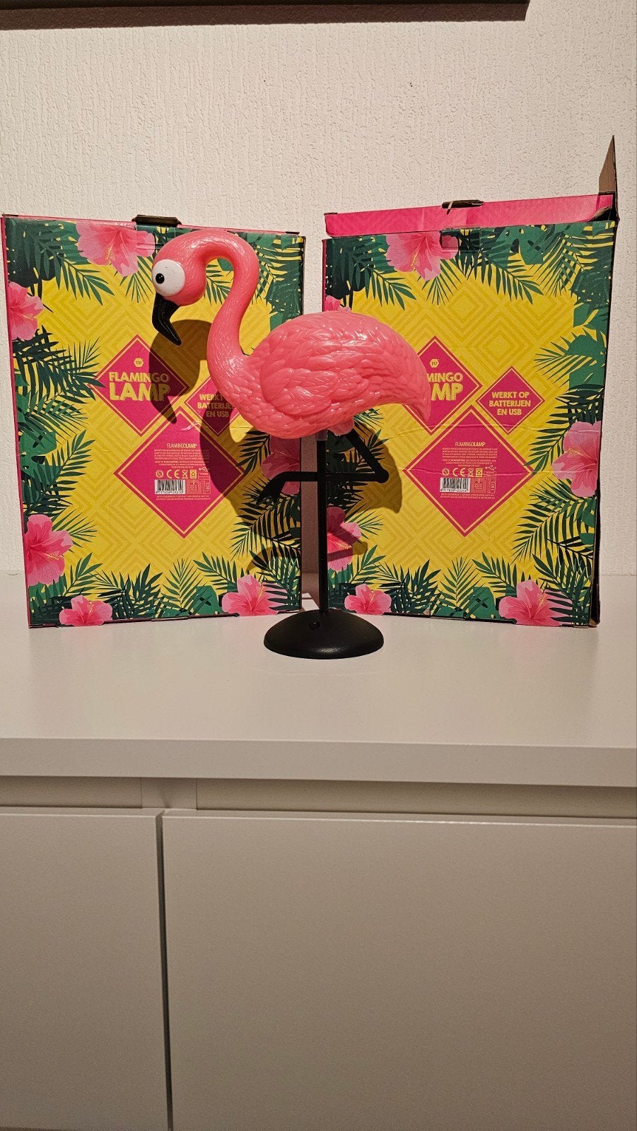 Flamingo Lamp - Werkt op batterijen en USB, Ophalen of Verzenden, Nieuw