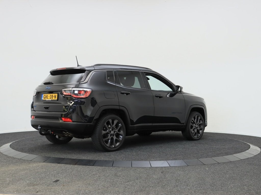 Jeep Compass 4xe 240 Plug-in Hybrid Electric Trailhawk | Afn, Auto's, Jeep, 12 maanden, 4 cilinders, Zwart, Bedrijf