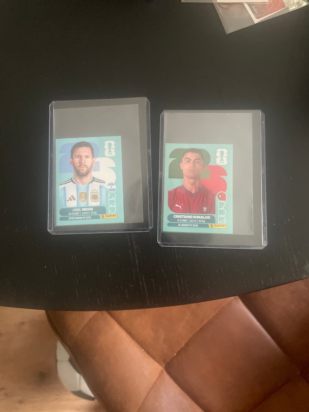 Panini Messi & Ronaldo 2026 WK, Ophalen of Verzenden, Zo goed als nieuw, Buitenlandse clubs, Spelerskaart