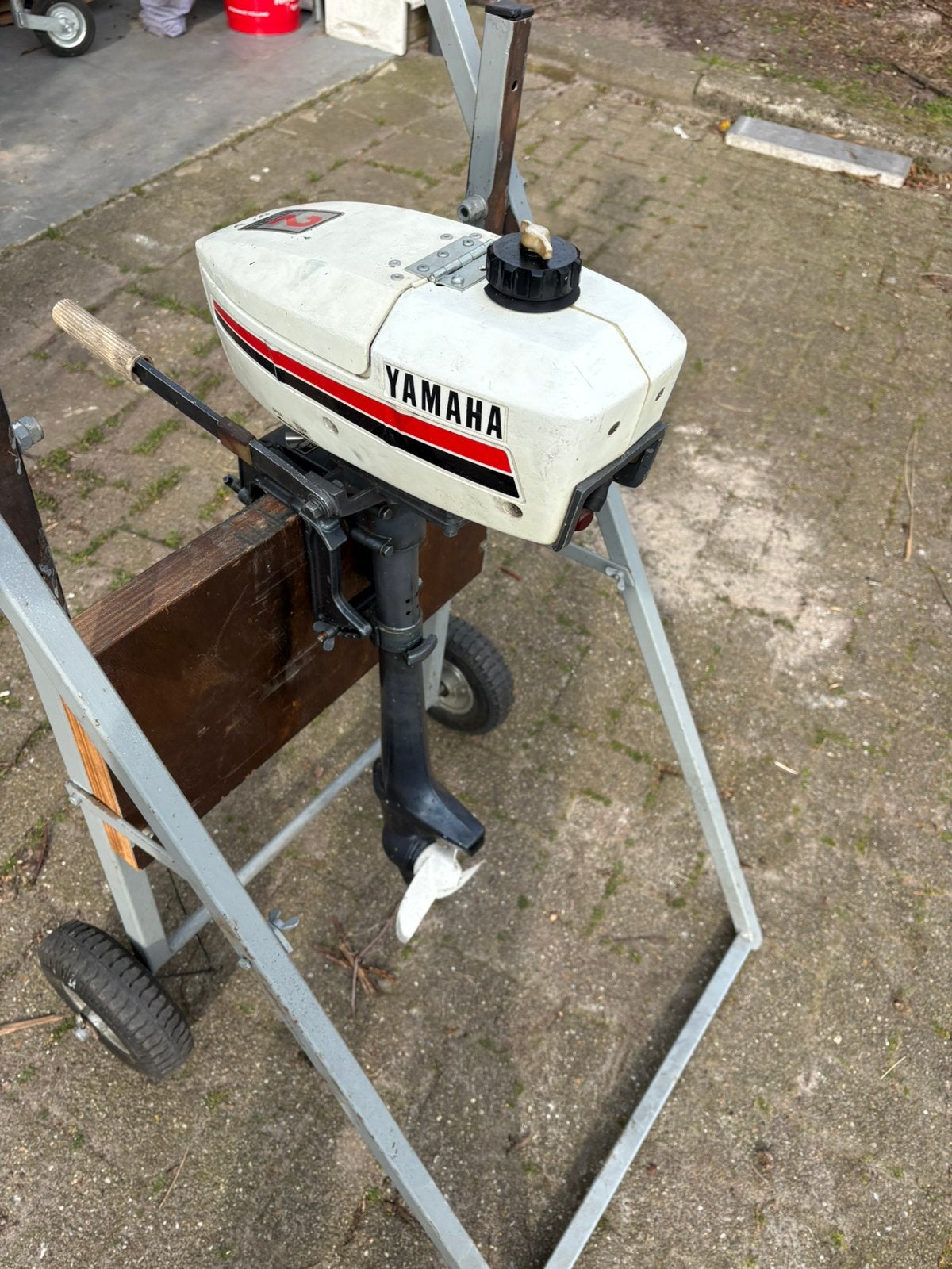 Yamaha 2pk buitenboordmotor, Ophalen, Zo goed als nieuw, Motor en Techniek, Motorboot
