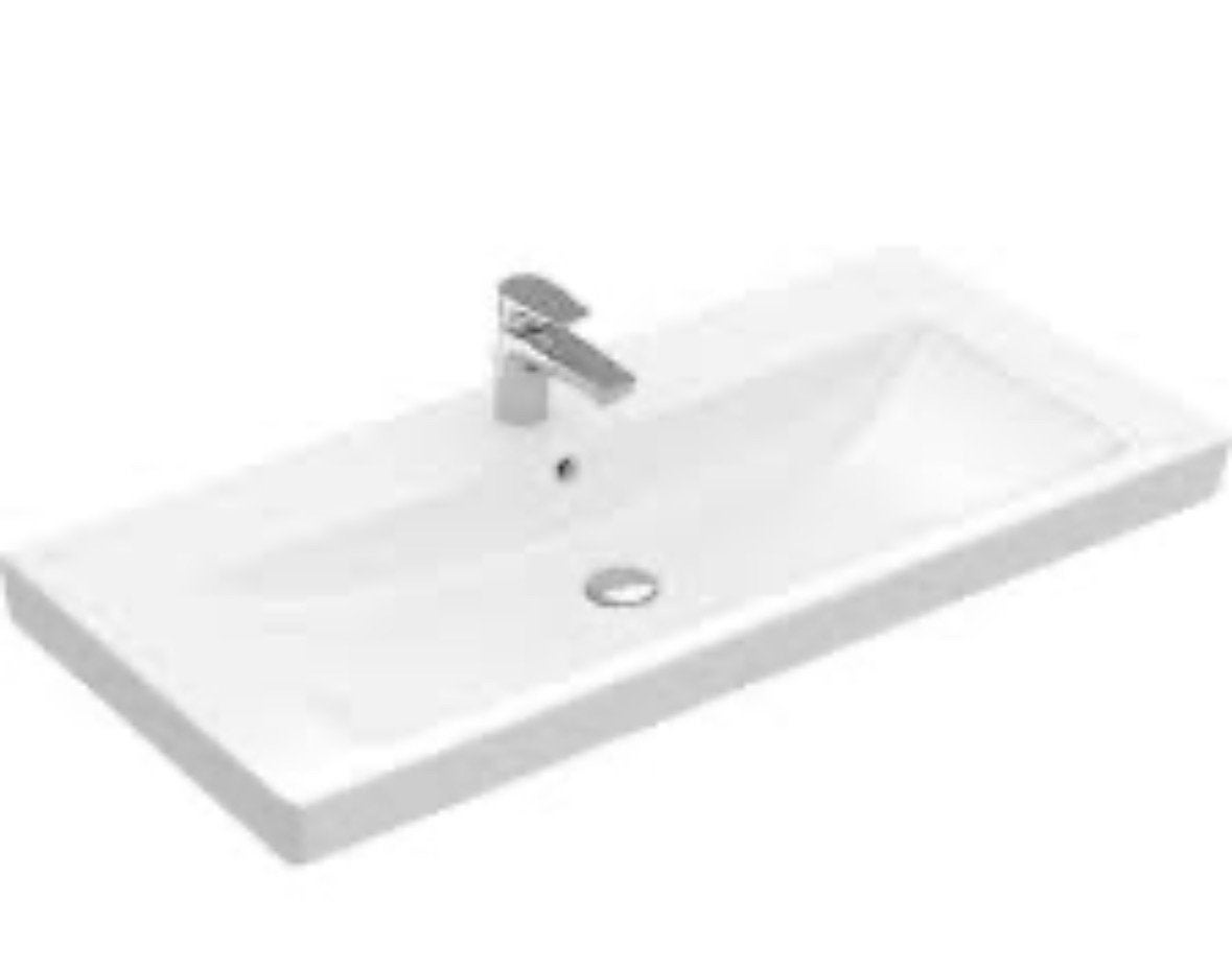 Villeroy & Boch Subway 2.0 Meubelwastafel Wit (130x47cm), Ophalen, Nieuw, Wastafel