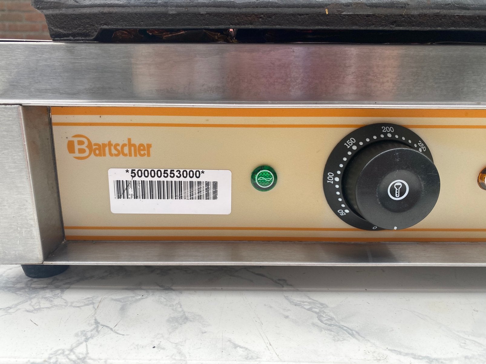 Bartscher Contactgrill type GH 811, RVS behuizing., Witgoed en Apparatuur, Ophalen, Gebruikt
