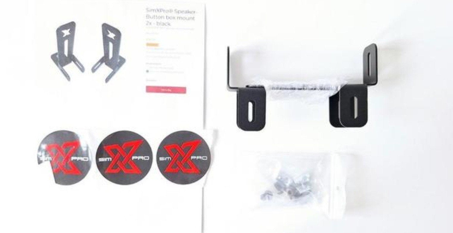 SimXPro speaker button box mount 2x black sim x pro, Ophalen of Verzenden