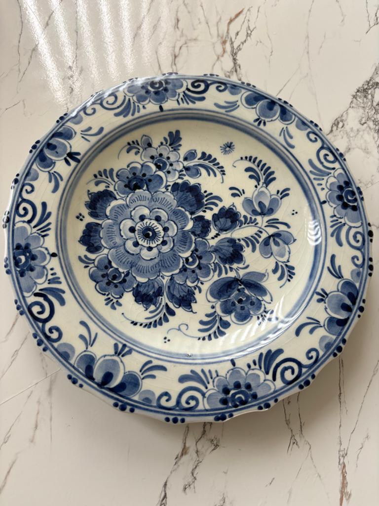 Delfts Blauw Wandbord - Handgeschilderd - 19 cm, Ophalen of Verzenden