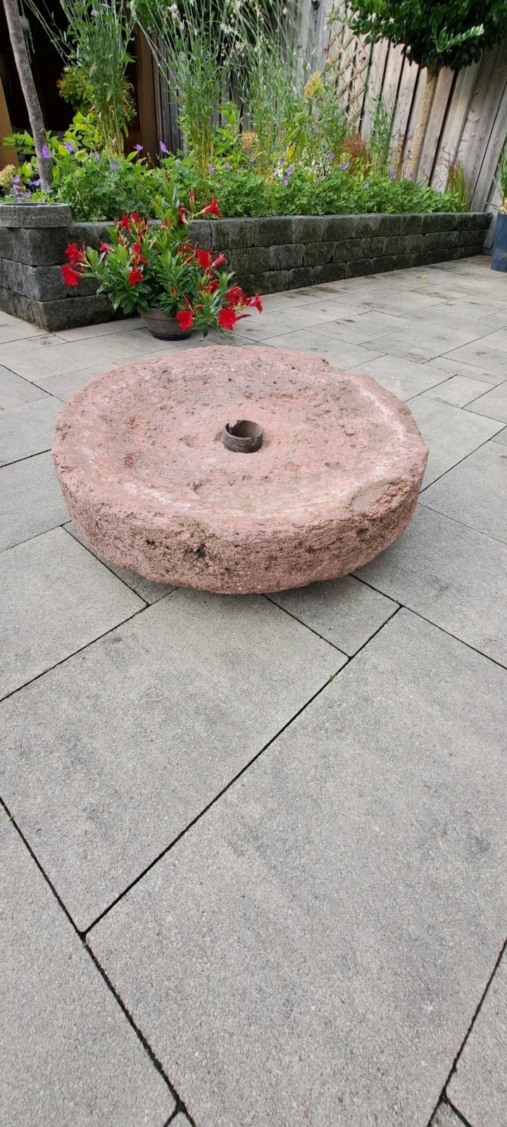 Molensteen Rond 70cm / Dik 15 cm, Tuin en Terras, Ophalen, Beton, Waterornament