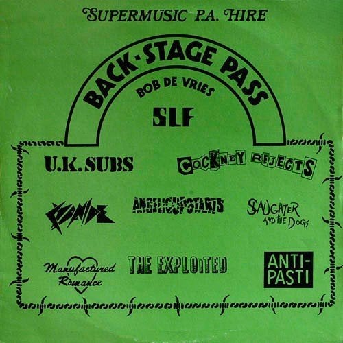 back stage pass / v/a - punk/oi - ZELDZAAM, LP, Gebruikt, Verzenden, Punk Rock