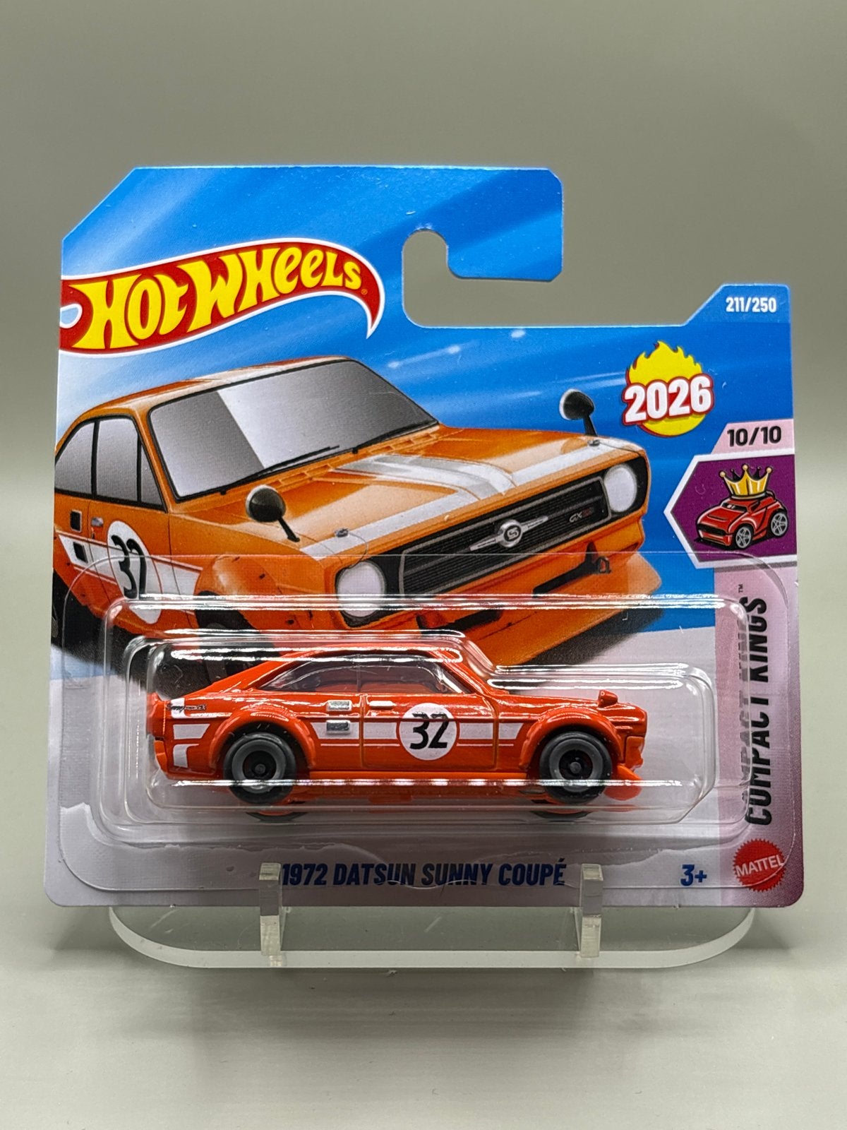 Hot Wheels 2026 '72 Datsun Sunny Coupé - Nieuw in verpakking, Auto, Nieuw, Ophalen of Verzenden, Mattel