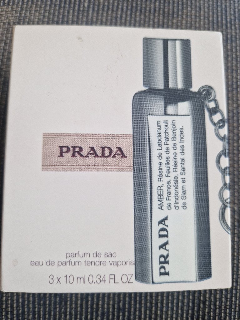 Prada Amber Parfum de Sac / Purse Spray 3 x 10 ml –, Ophalen of Verzenden, Nieuw