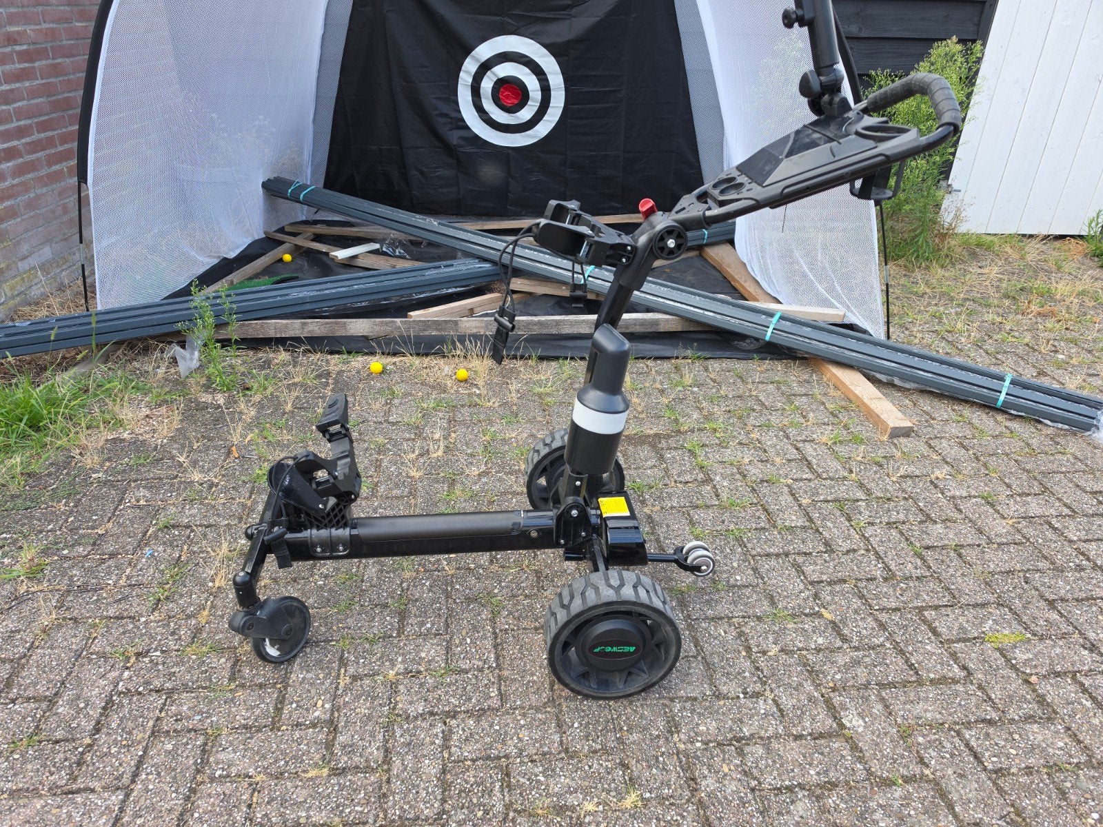 Elektrische Golftrolley met Volgfunctie en Afstandsbediening, Sport en Fitness, Golf, Ophalen of Verzenden, Golfkar