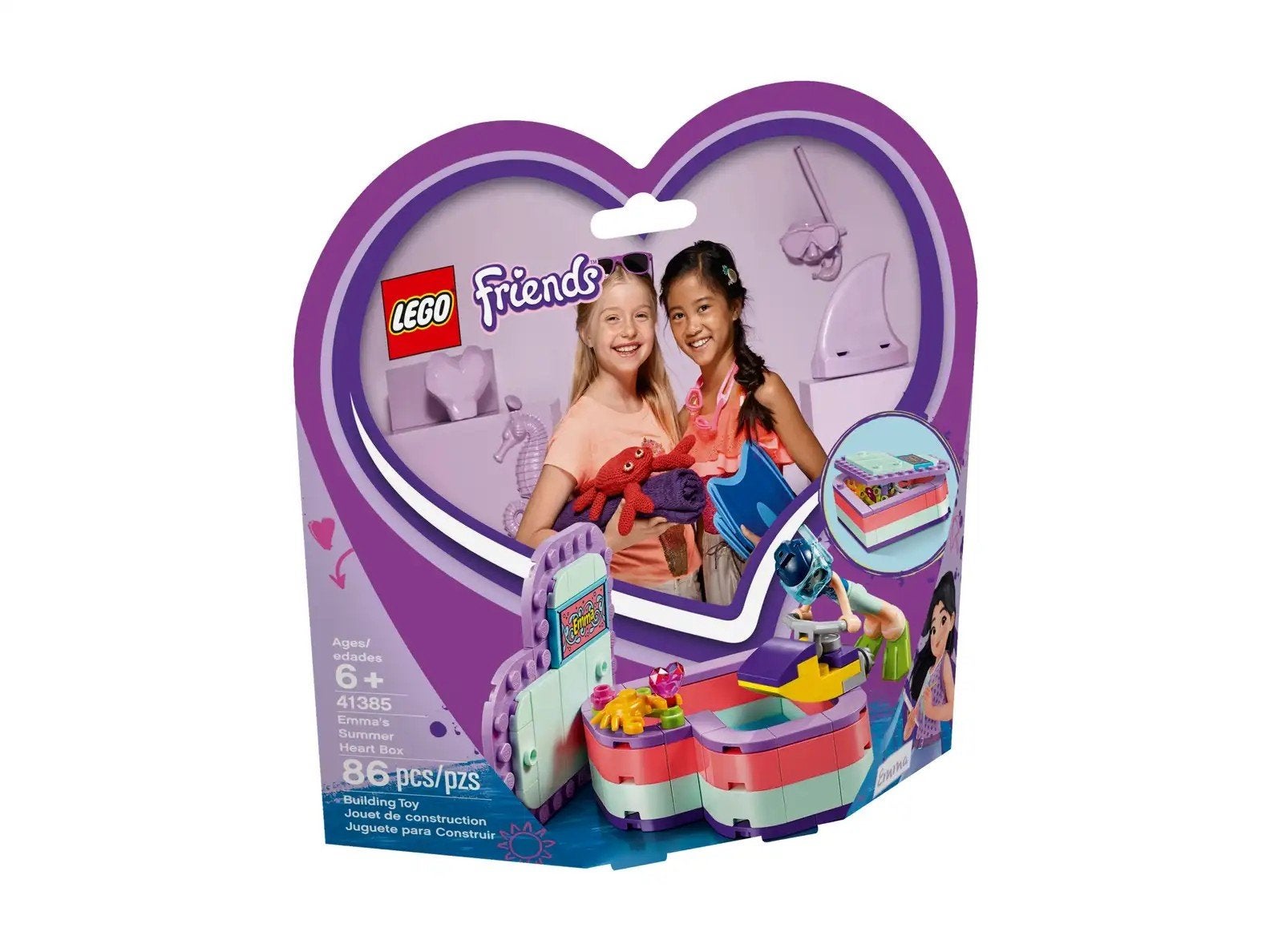 50% Korting op Lego Friends 41385 Emma's hartvormige zomerdo, Lego, Nieuw, Friends, Ophalen of Verzenden