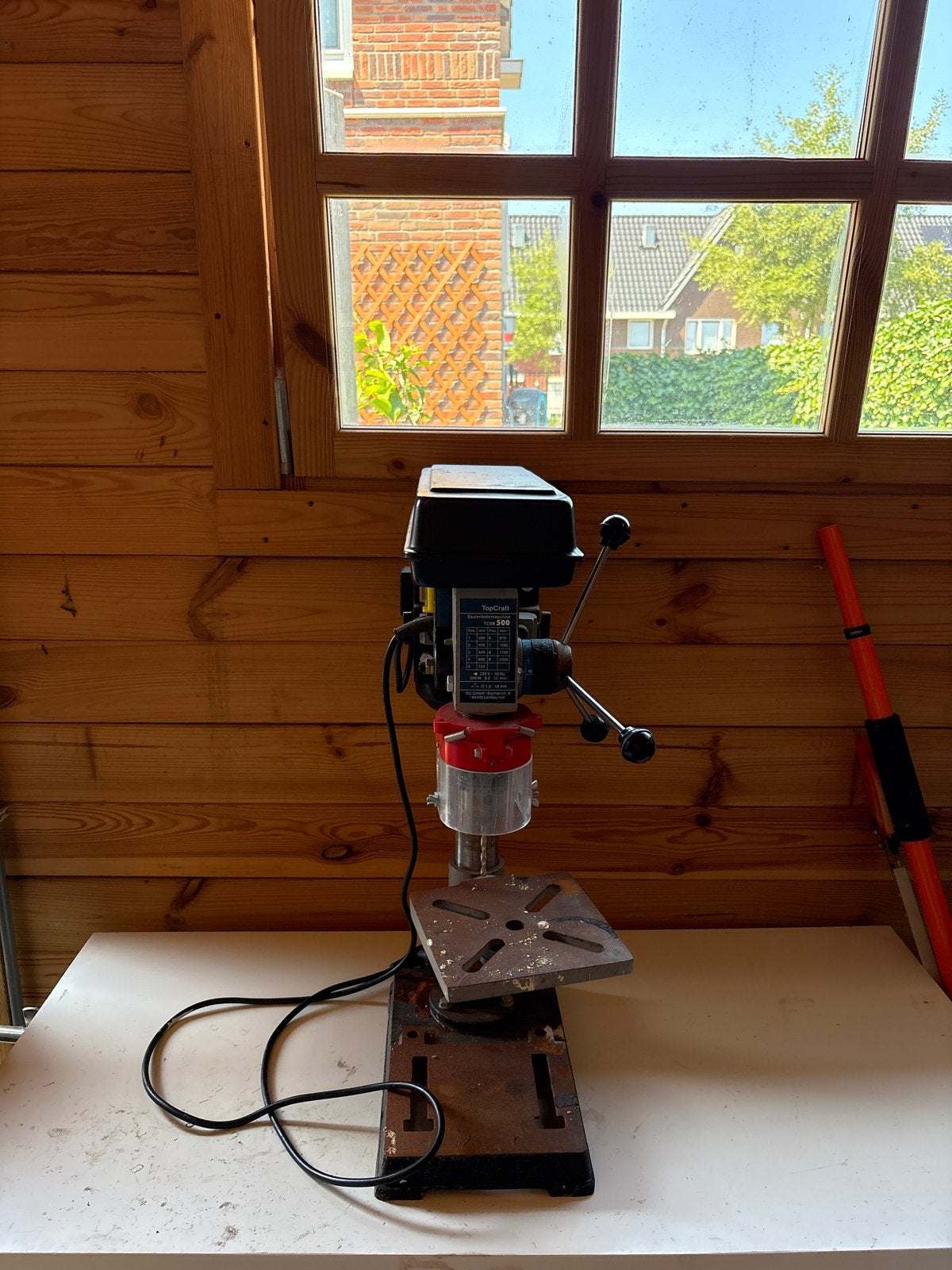 Kolomboormachine TopCraft TCSB 500 - Gebruikt, werkt prima, Ophalen, Gebruikt, 400 tot 600 watt, Kolomboormachine