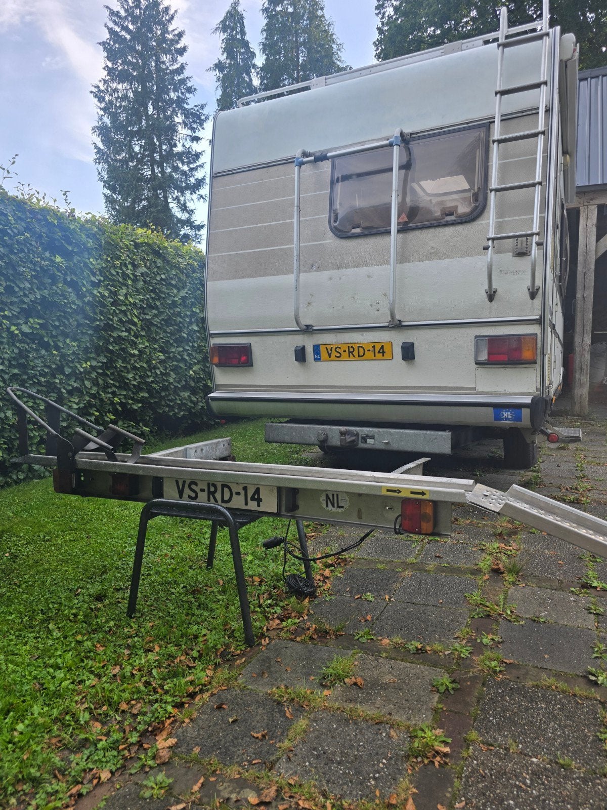 Motorrek scooterrek Hymer 544 Fiat Ducato 280 chassis, Ophalen