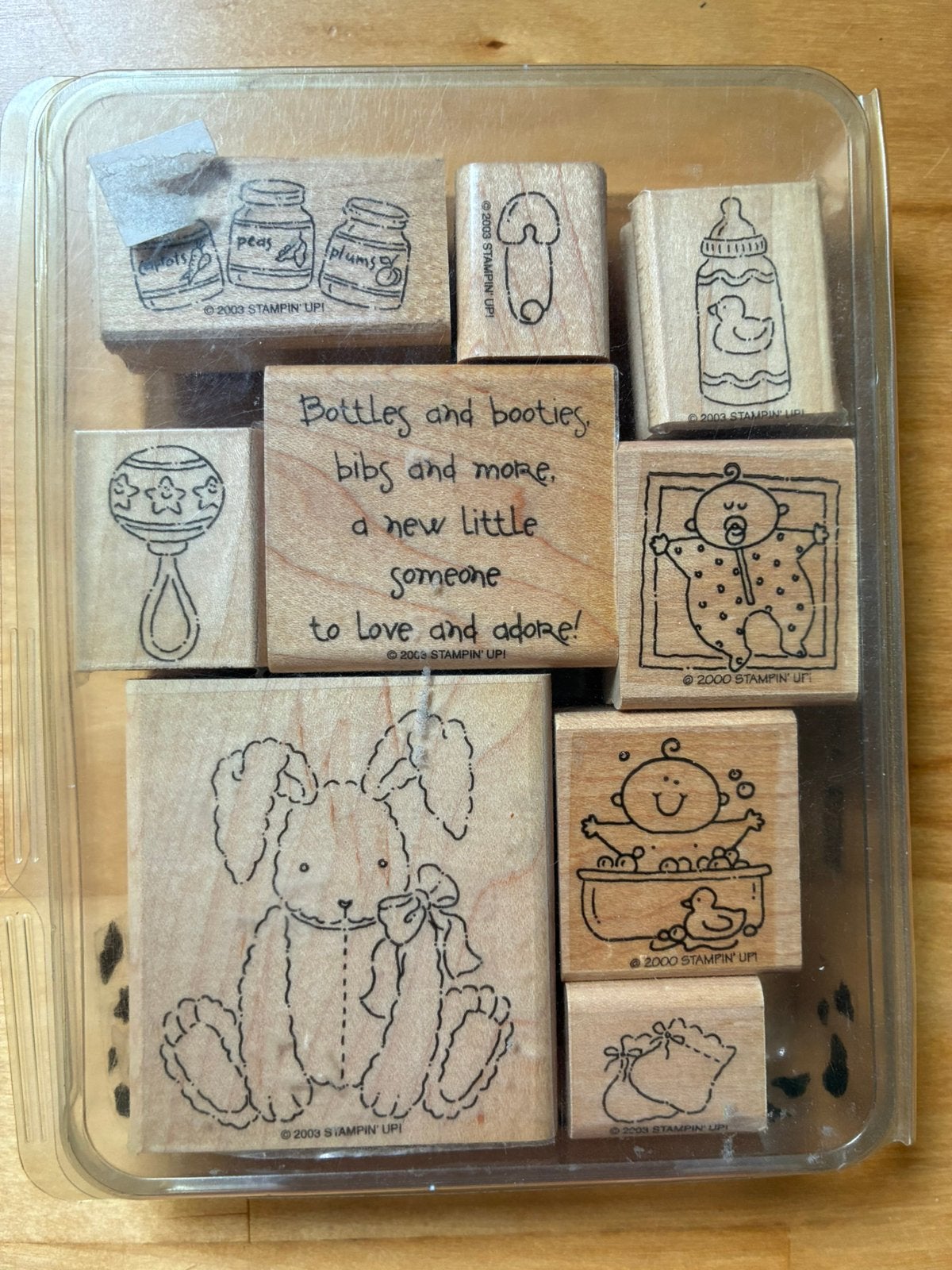 Stampin up baby stempels, Ophalen, Zo goed als nieuw, Clearstamp