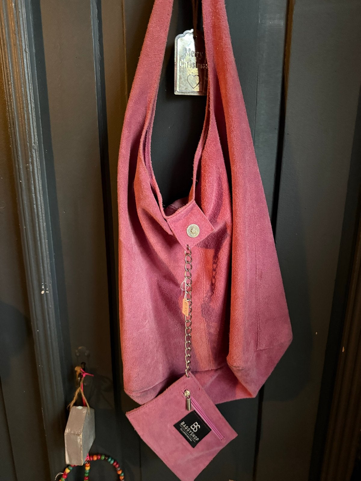 Nieuwe suède tassen en een grote teddy tas, Ophalen of Verzenden, Nieuw, Roze, Handtas