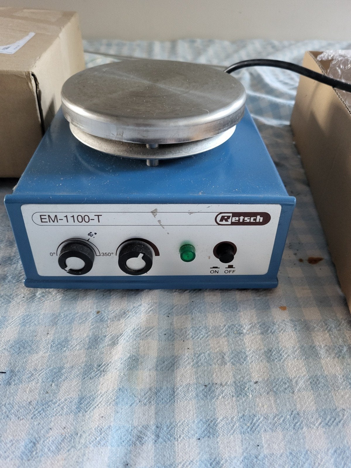 Retsch EM-1100-T Verwarmingsplaat met Roerder, Ophalen of Verzenden