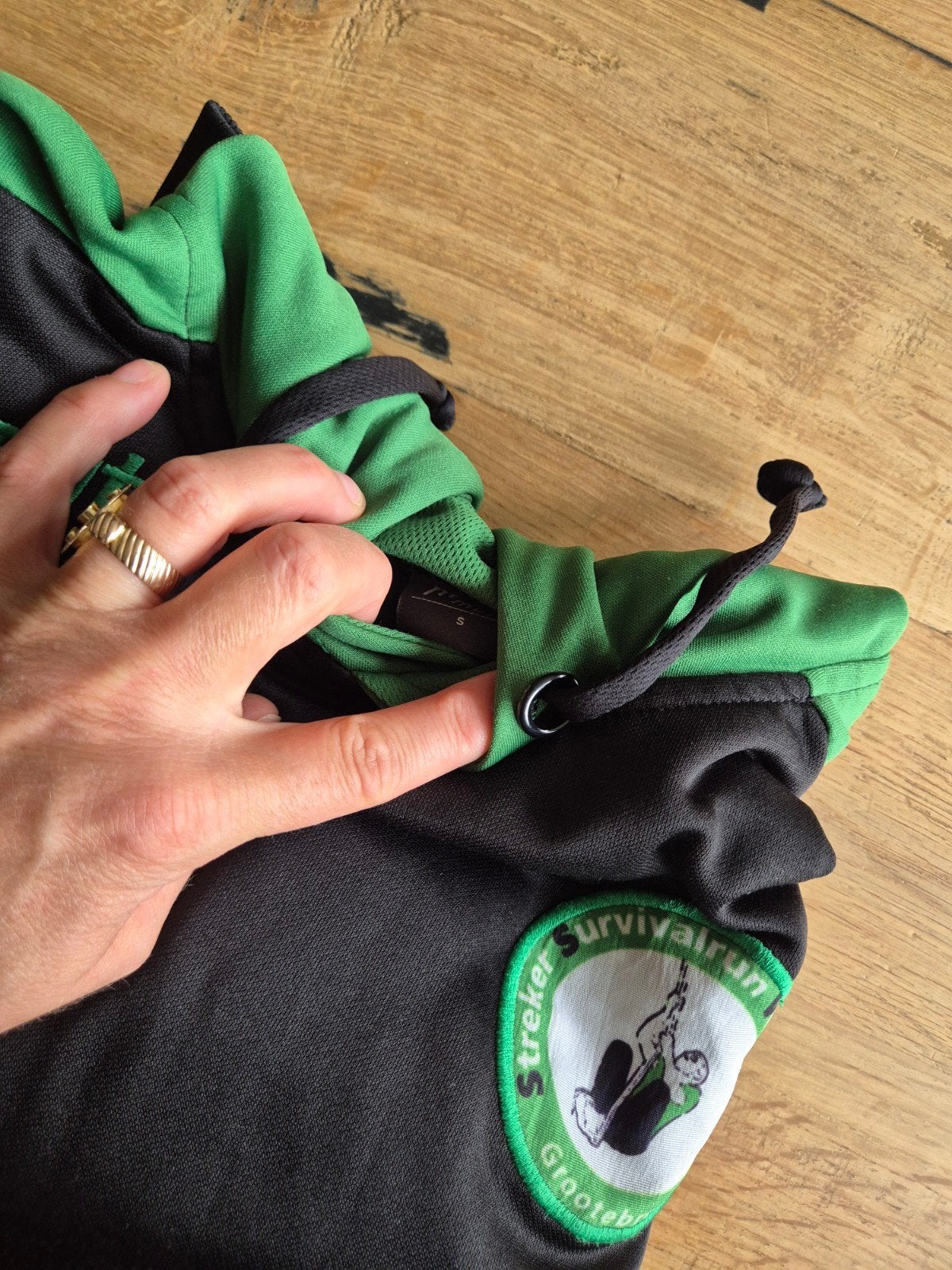 Sportkleding set: hoodie en broek (SSV Grootebroek), Zwart, Ophalen of Verzenden, Fitness of Aerobics, Maat 36 (S)
