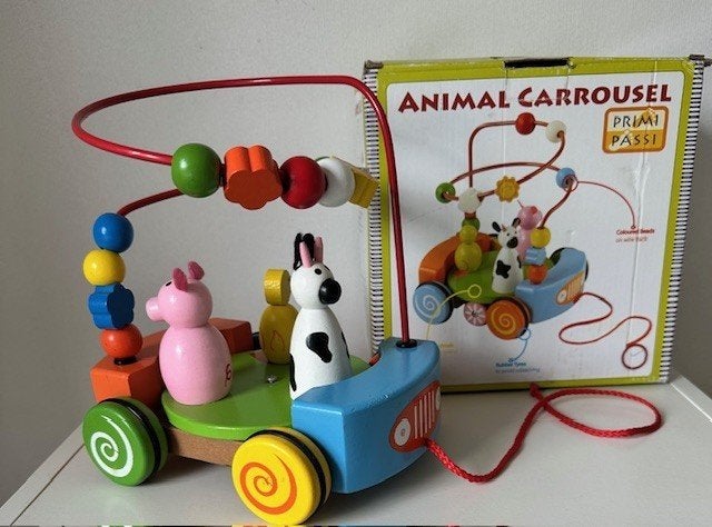 Animal Carrousel, zo goed als nieuw   (Sp286), Ophalen of Verzenden, Zo goed als nieuw, Duw- of Trekspeelgoed