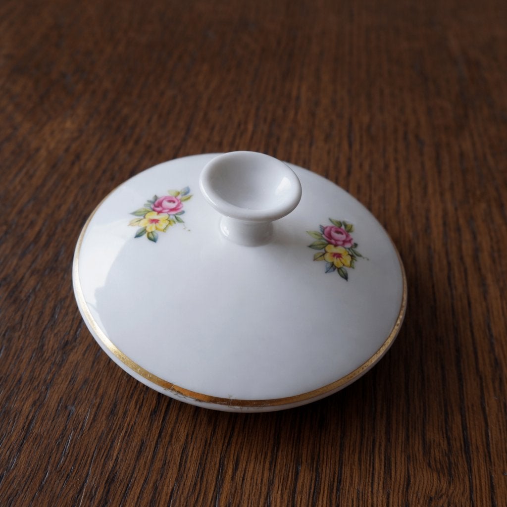 los deksel suikerpotje geel /roze roosjes/servies bavaria, Antiek en Kunst, Antiek | Servies los, Ophalen of Verzenden