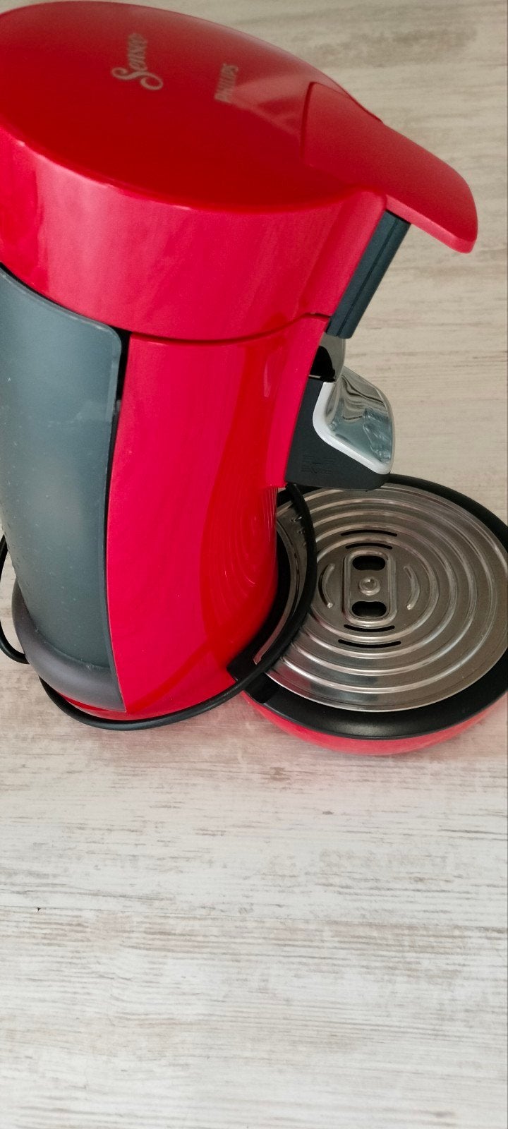 Philips Senseo HD 6563 Koffiepadapparaat Rood, Witgoed en Apparatuur, Koffiezetapparaten, Ophalen, Gebruikt, Koffiemachine, 2 tot 4 kopjes