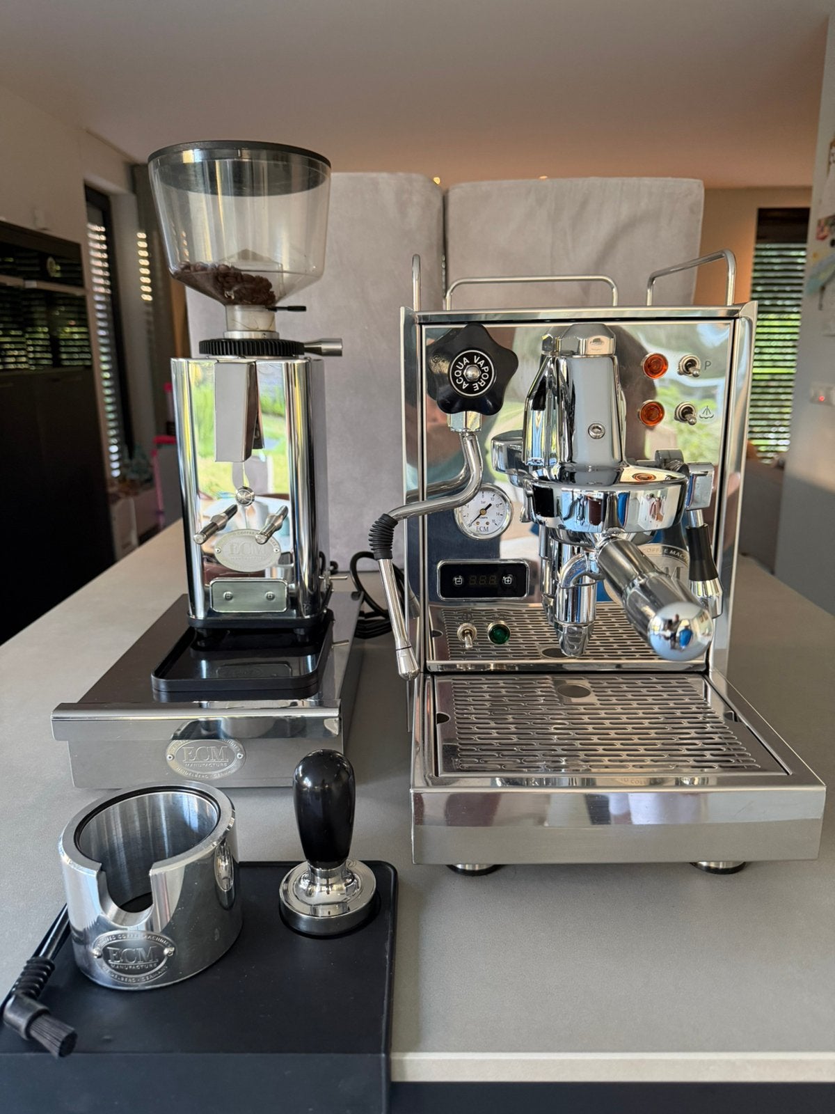 ECM Classika II PID  S-Automatik 64 – complete set, Witgoed en Apparatuur, Ophalen, Gebruikt, Espresso apparaat, Koffiebonen