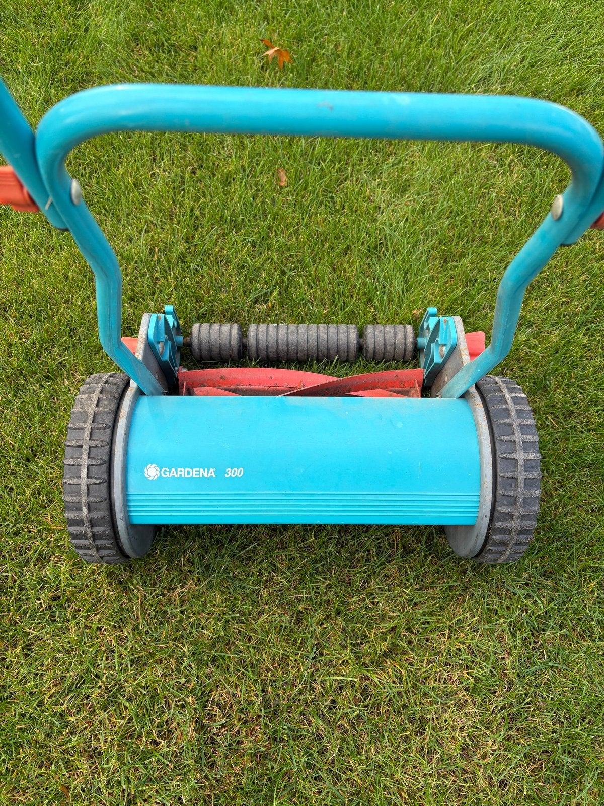 Gardena 300 Handgrasmaaier - Zo goed als nieuw, Ophalen, Handgrasmaaier, Zo goed als nieuw, 30 t/m 39 cm