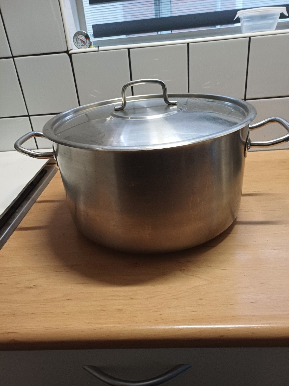 rvs 20 ltr pan, Gebruikt, Ophalen of Verzenden, Rvs, Kookpan