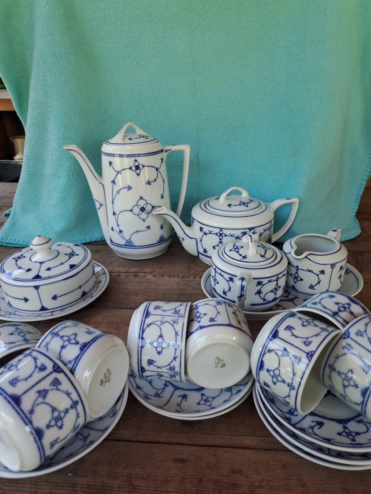 Prachtig Jager Blau Saksisch servies, Ophalen of Verzenden