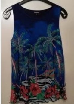 Nieuw Desigual Hawai Top zwart Blauw S, Kleding | Dames, Verzenden, Nieuw, Blauw, Zonder mouw