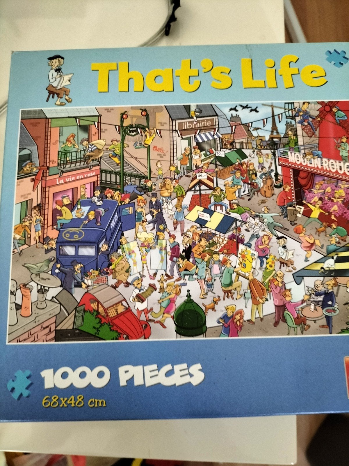 That's Life 1000 stukjes legpuzzel - Parijs thema, Ophalen, 500 t/m 1500 stukjes, Gebruikt, Legpuzzel