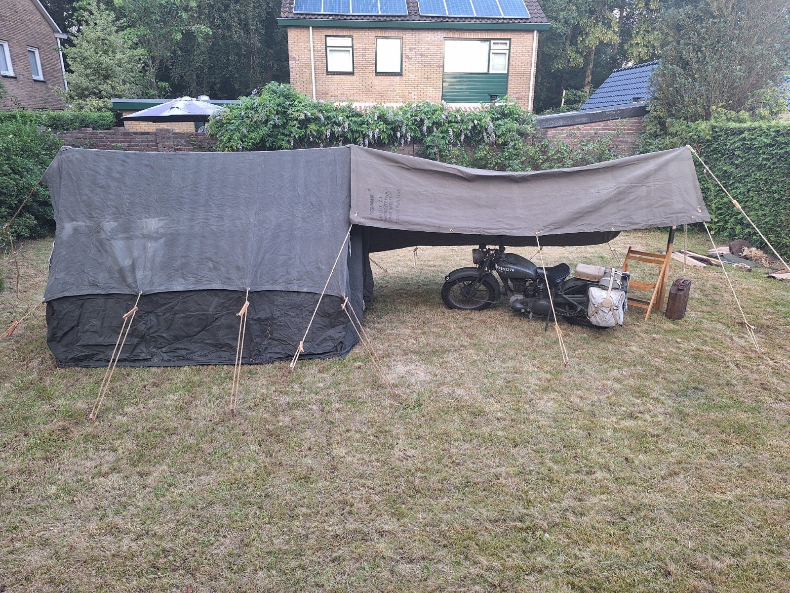 WO2 US Britse Small Wall tent compleet, Ophalen, Landmacht, Amerika, Overige typen