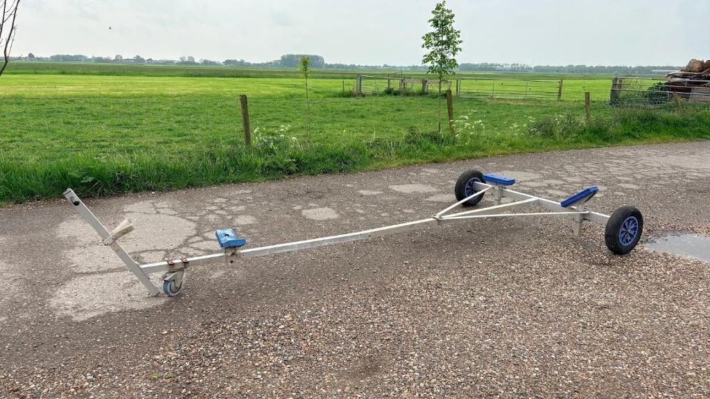 KALF aluminium handtrailer / boottrailer – lichtgewicht, Ophalen, Gebruikt, Overige typen, Zeilboot of Motorboot