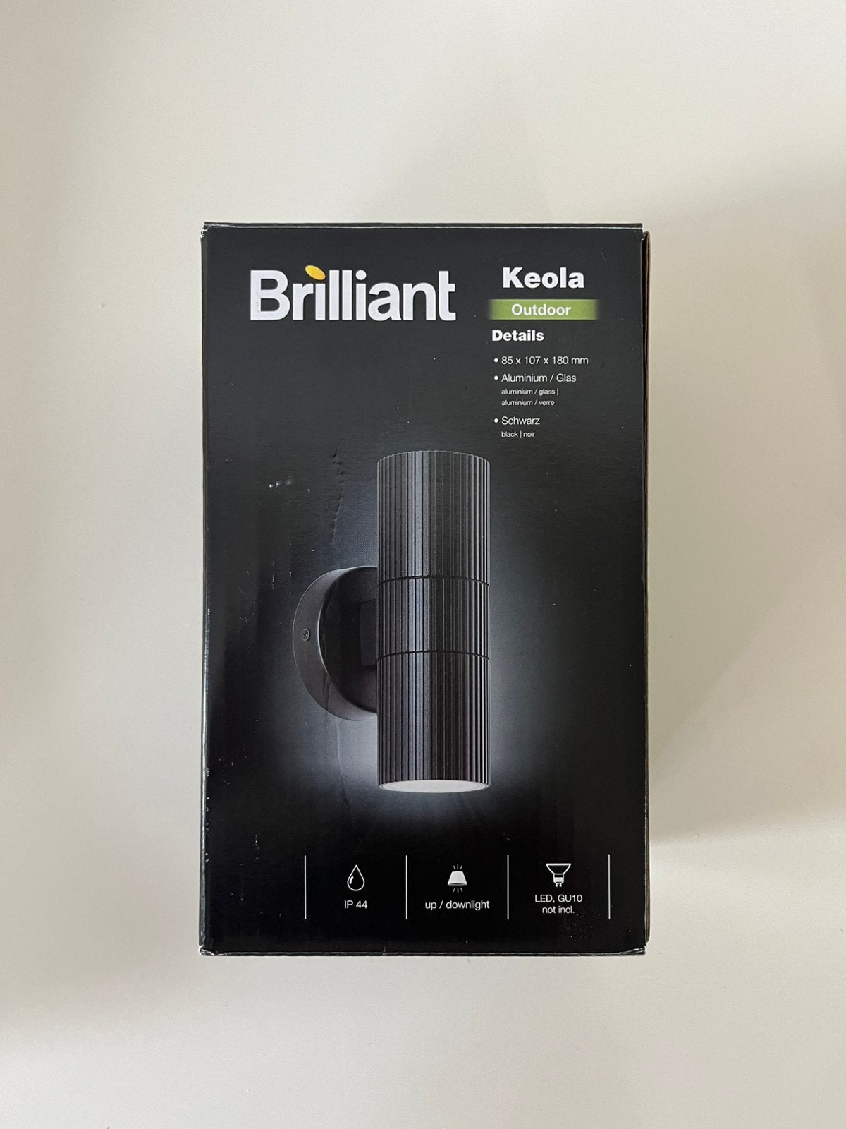 BRILLIANT Wandlamp buiten Keola, Minder dan 50 watt, Wandlamp, Ophalen of Verzenden, Rvs