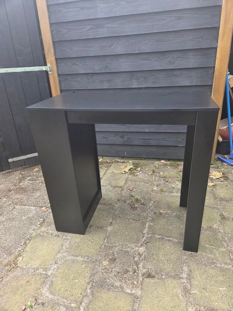 Zwart kastje/bureau met open vakken, Huis en Inrichting, Kasten | Boekenkasten, Ophalen, 25 tot 50 cm, 50 tot 100 cm, Minder dan 100 cm