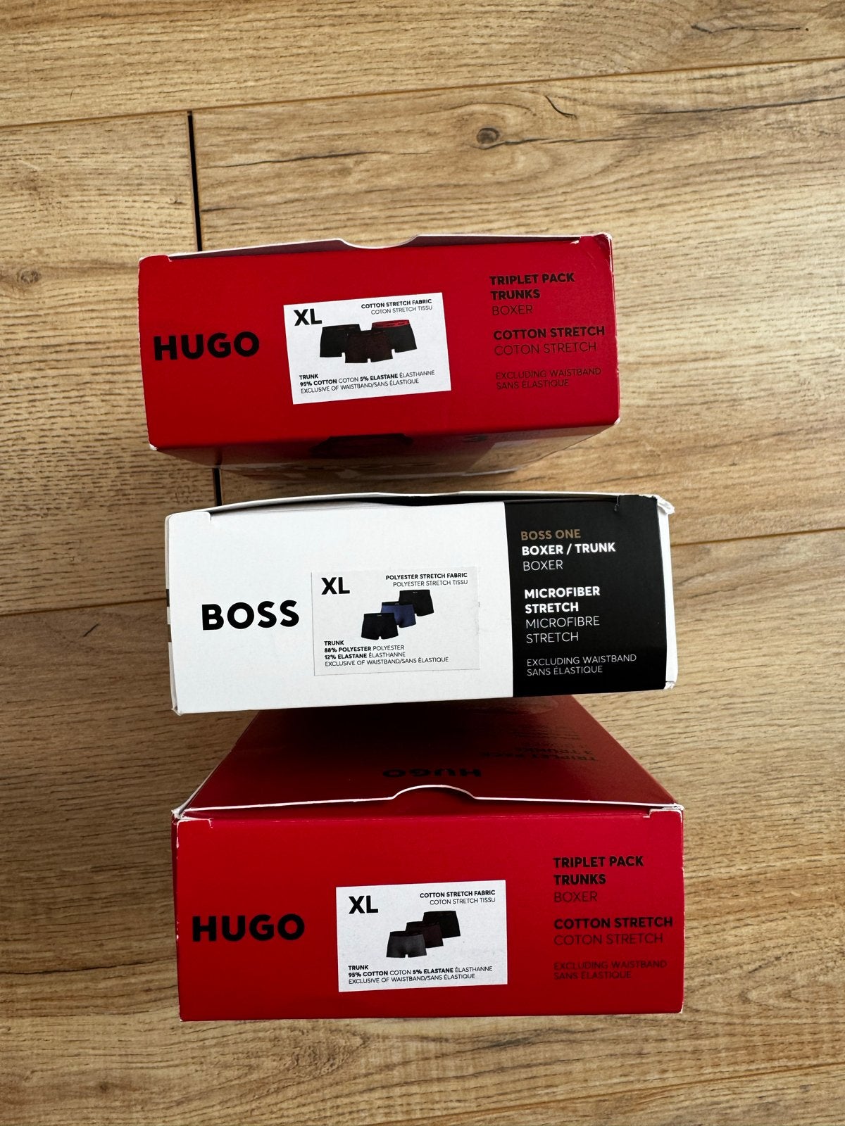 Hugo & Boss Boxershorts XL - 3-packs, Ophalen of Verzenden, Rood, Boxer