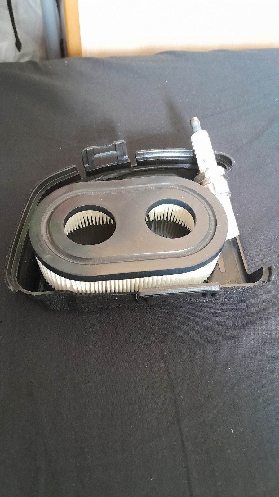 Luchtfilter en bougie set voor grasmaaier/motor, Ophalen of Verzenden, Nieuw, Universele onderdelen