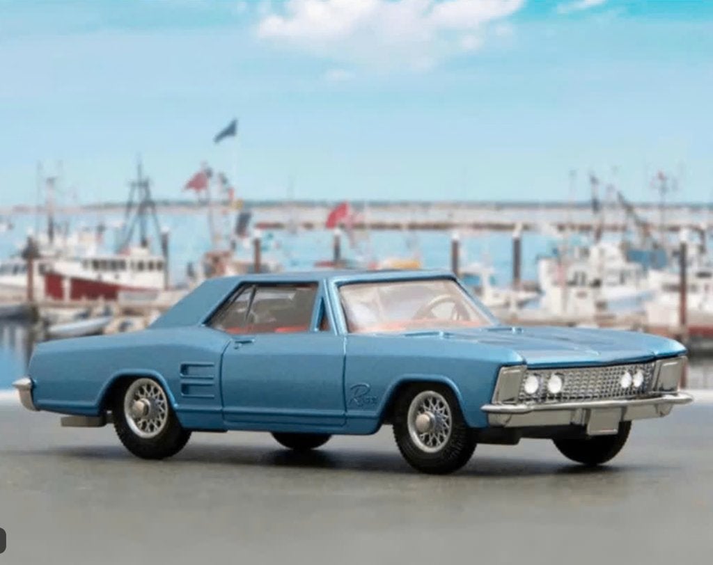 Buick Riviera Blauw Trans-O-Lite Corgi NEW schaal 1/48 # 245, Ophalen of Verzenden, Nieuw, Auto, Corgi