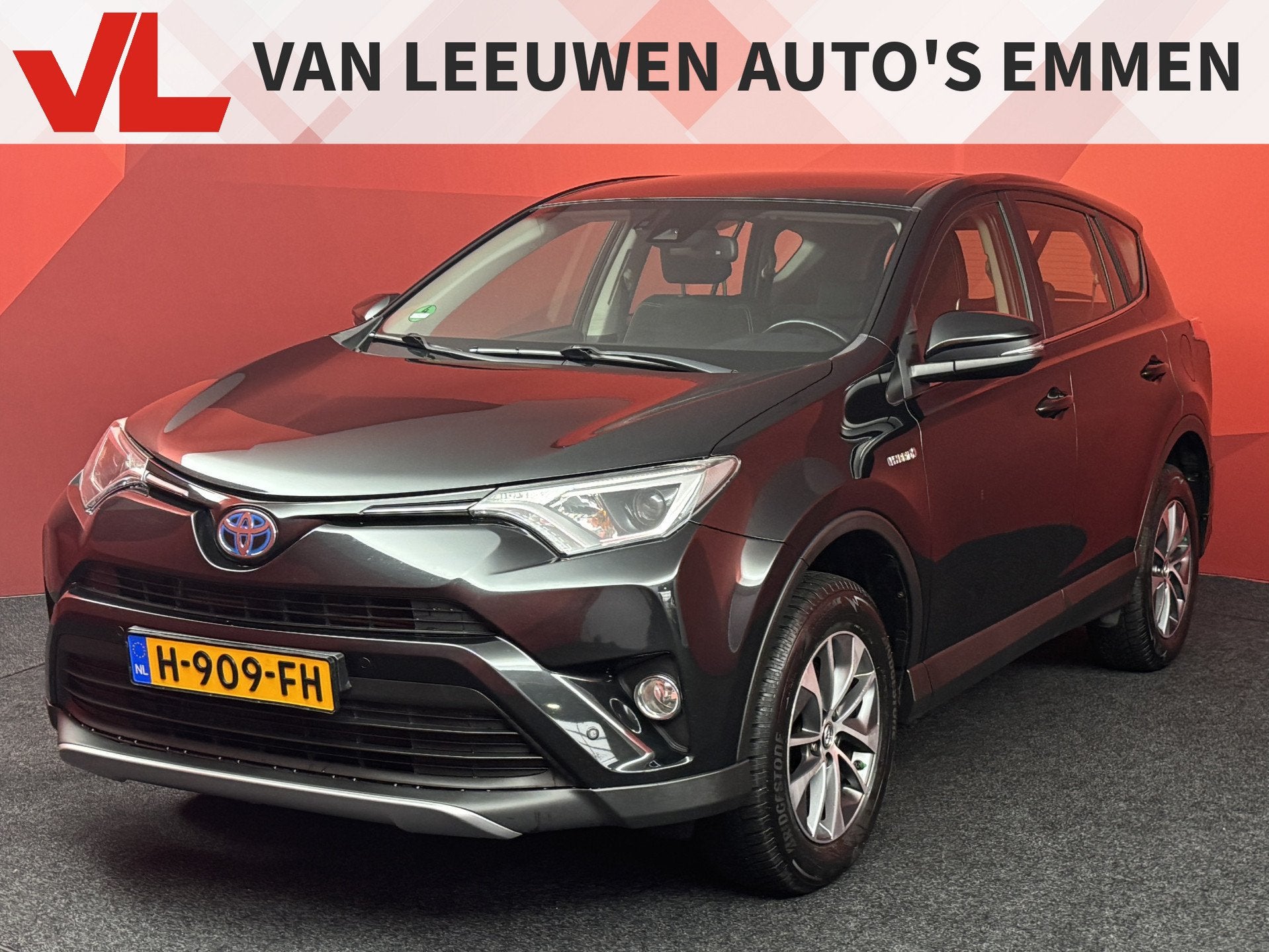 Toyota RAV4 2.5 Hybrid Dynamic | Navigatie | Climate Control, Automatische klimaatregeling, Stof, Gebruikt, Zwart