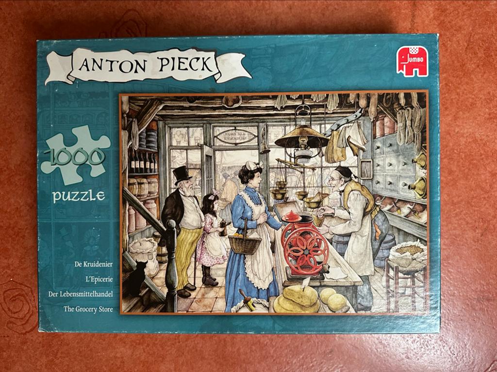 Anton Pieck Puzzel - De Kruidenier (1000 stukjes), Hobby en Vrije tijd, Denksport en Puzzels, Ophalen of Verzenden, 500 t/m 1500 stukjes