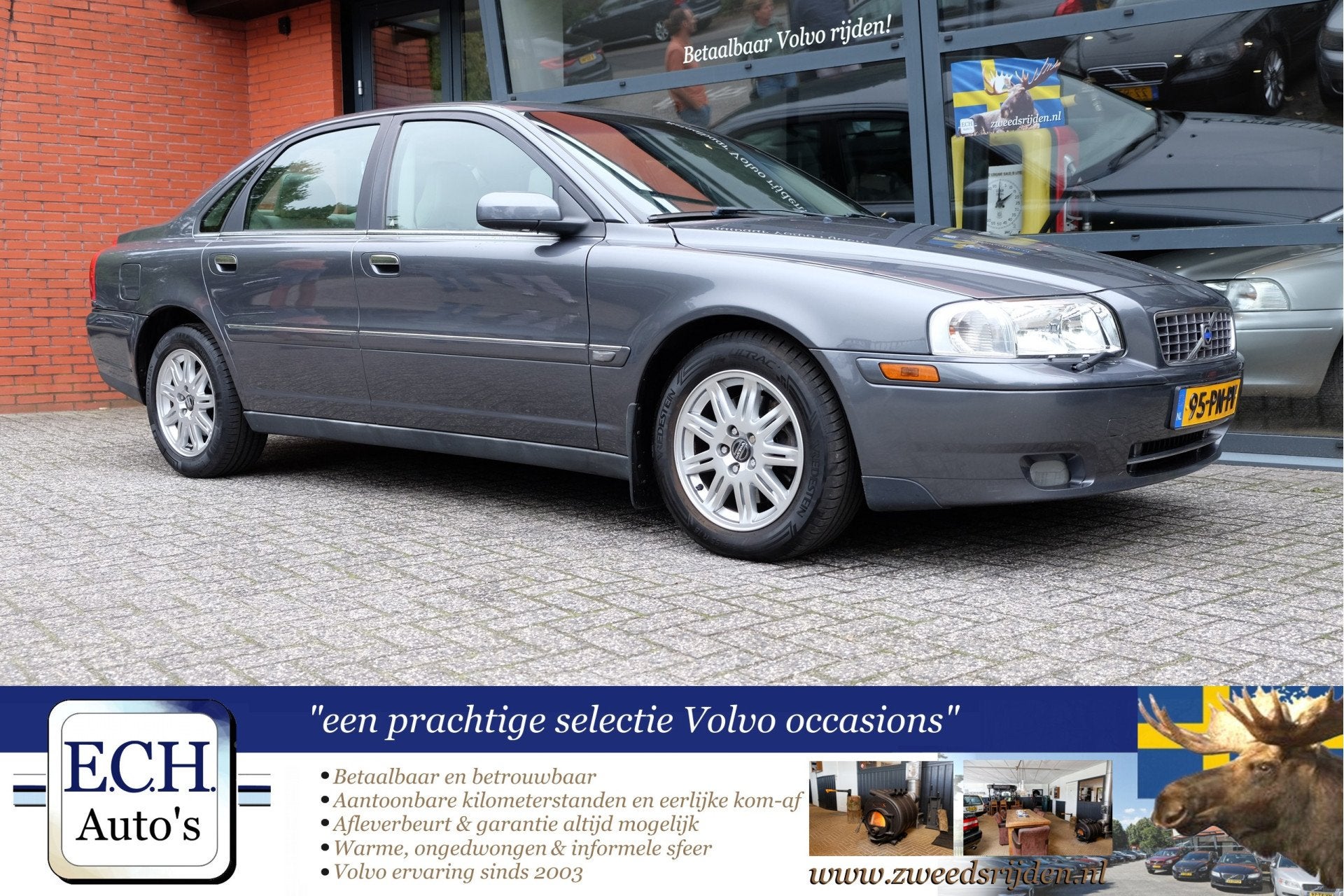 Volvo S80 2.9 Automaat 6-cilinder, Stoelverwaming (bj 2004), Auto's, 196 pk, Leder en Stof, 2922 cc, Origineel Nederlands