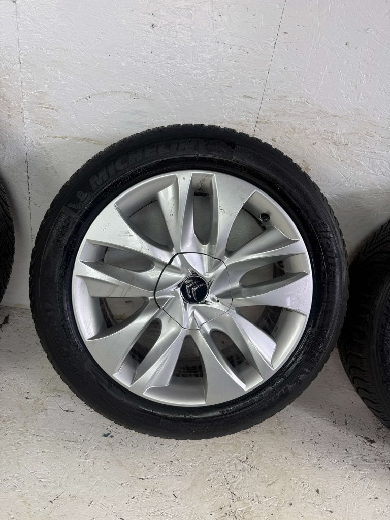Originele Citroen DS5 C4 C5 velgen 17" 4x108 winterset 6mm, Niet ingevuld, Gebruikt, Banden en Velgen, Niet ingevuld