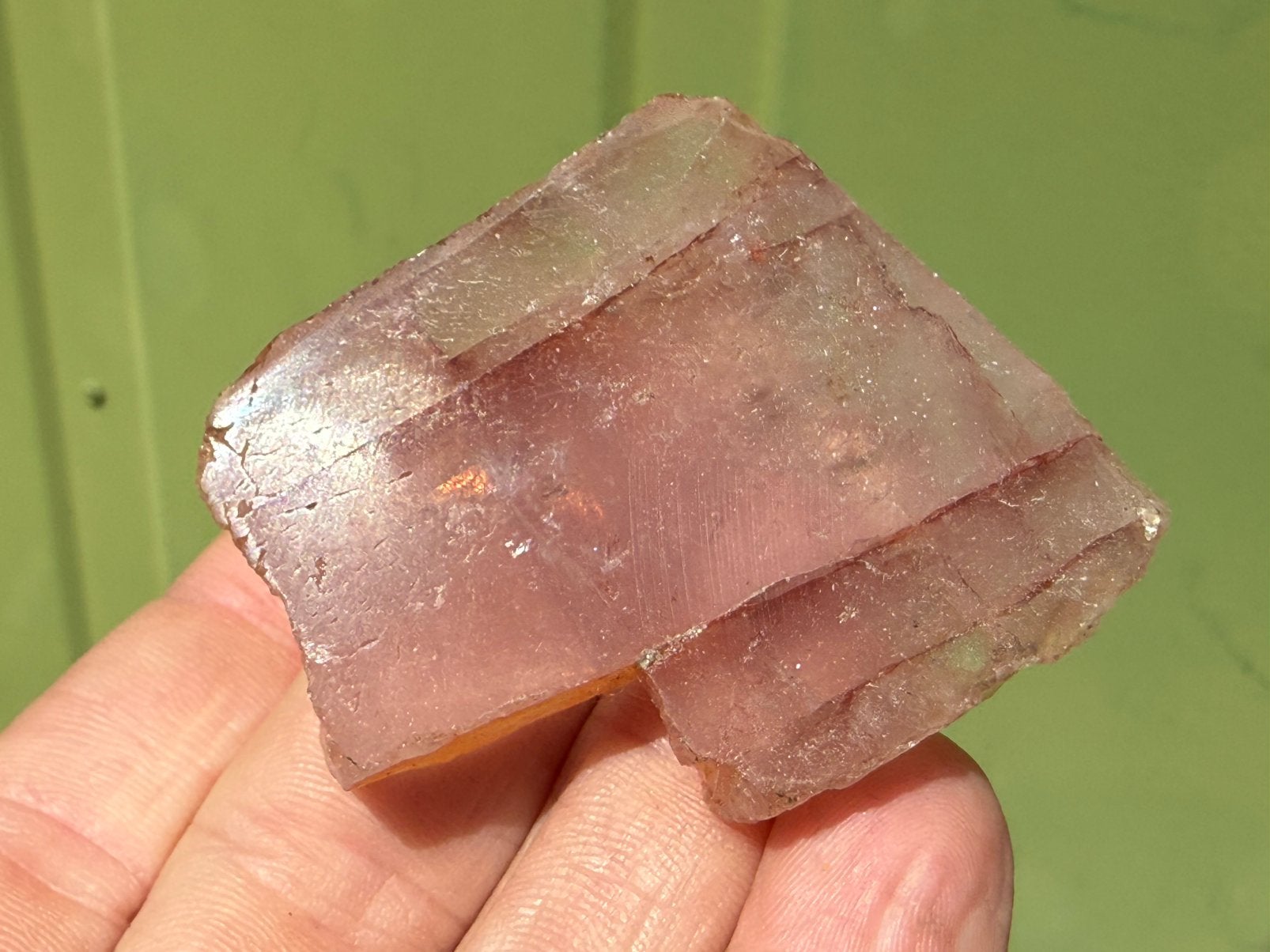Red Healer Lemurian - Hematoide kwarts mineralen edelstenen, Ophalen of Verzenden, Mineraal