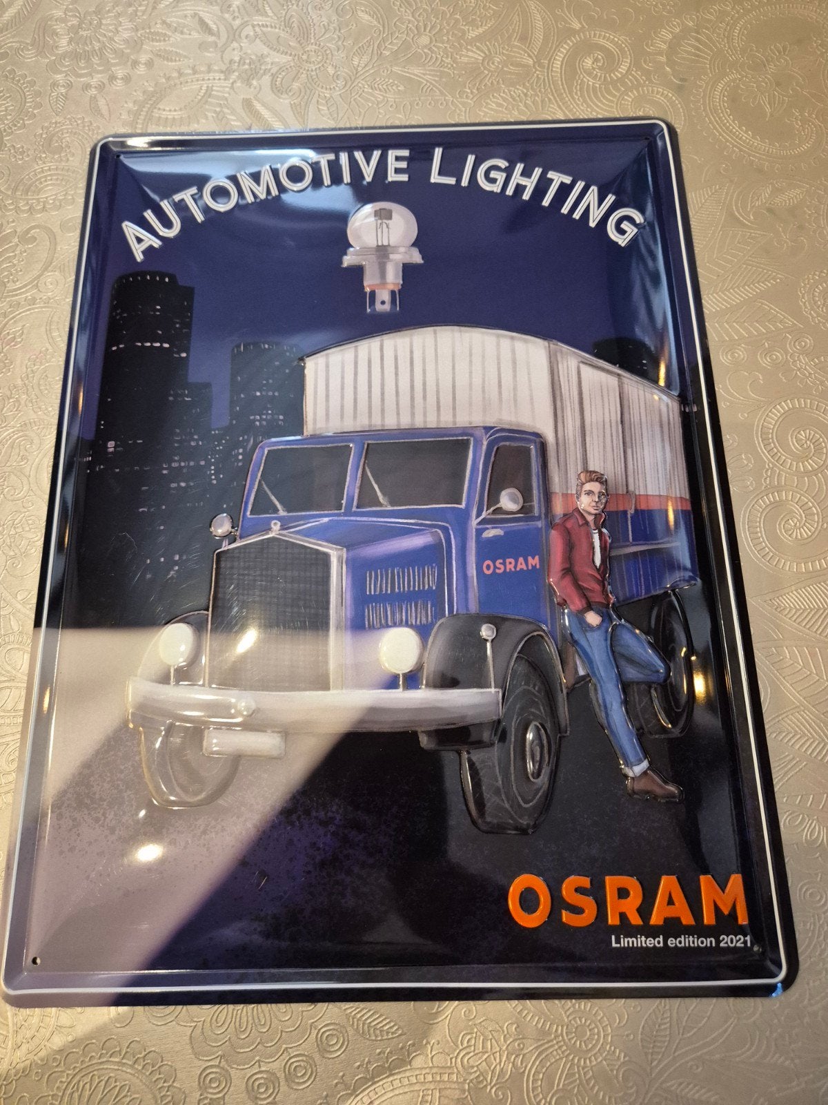 reclame bord osram limited edition 40x30, Ophalen of Verzenden, Zo goed als nieuw