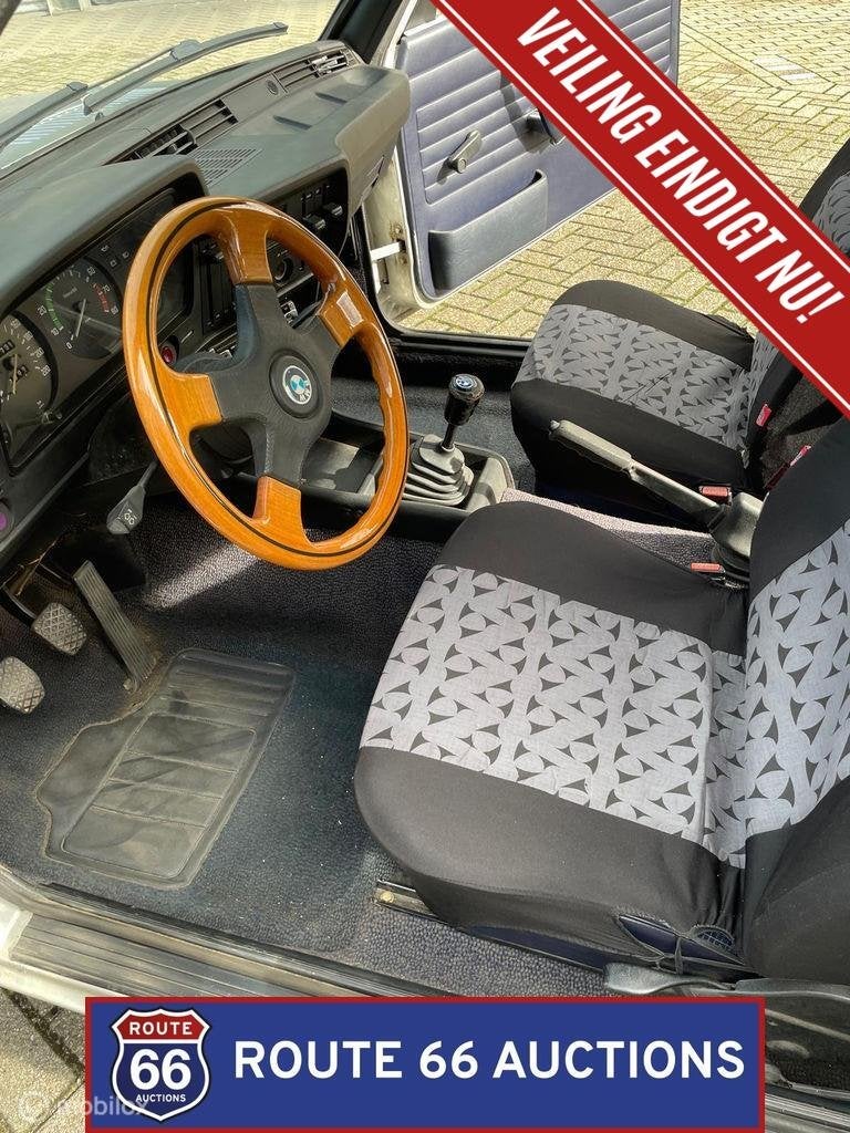 BMW 320 Baur TC | 1976 | Route 66 Auctions, Auto's, Overige carrosserieën, Zwart, Bedrijf, Handgeschakeld