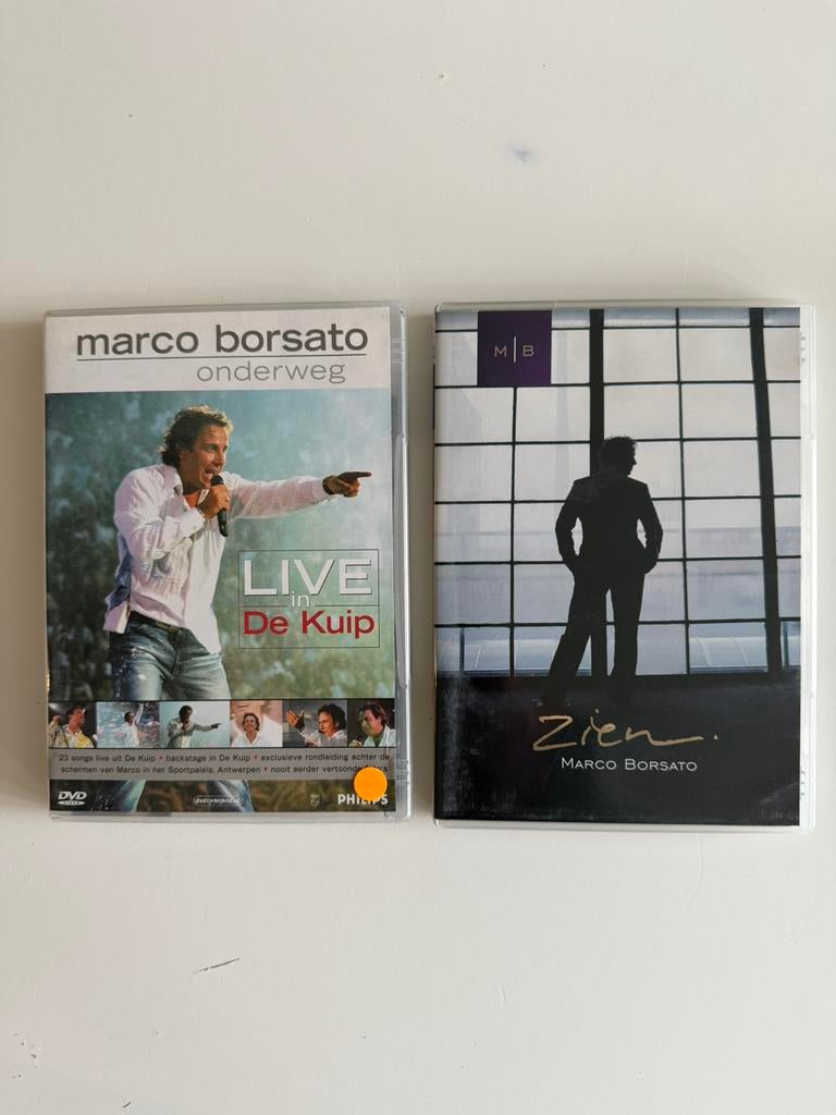 Marco Borsato DVD’s (2x), Cd's en Dvd's, Alle leeftijden, Ophalen of Verzenden, Zo goed als nieuw