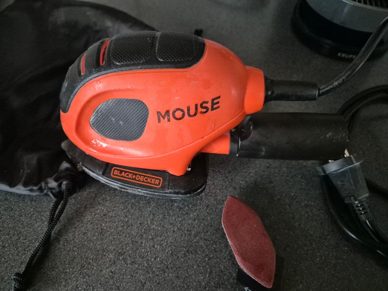 Black+Decker Mouse schuurmachine met stofzak, Ophalen, Gebruikt, Minder dan 600 watt, Overige typen