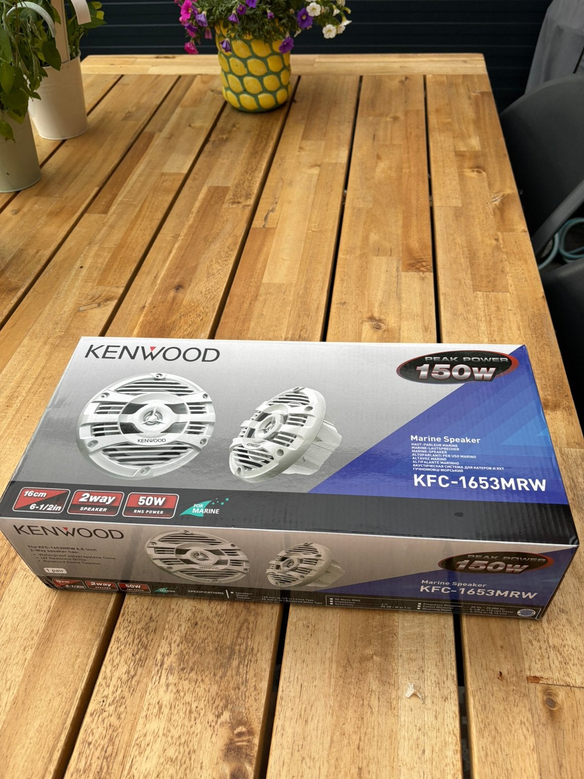 Kenwood KFC-1653MRW - Waterdichte speaker (16,5 cm) 150watt, Auto diversen, Autospeakers, Ophalen of Verzenden, Nieuw