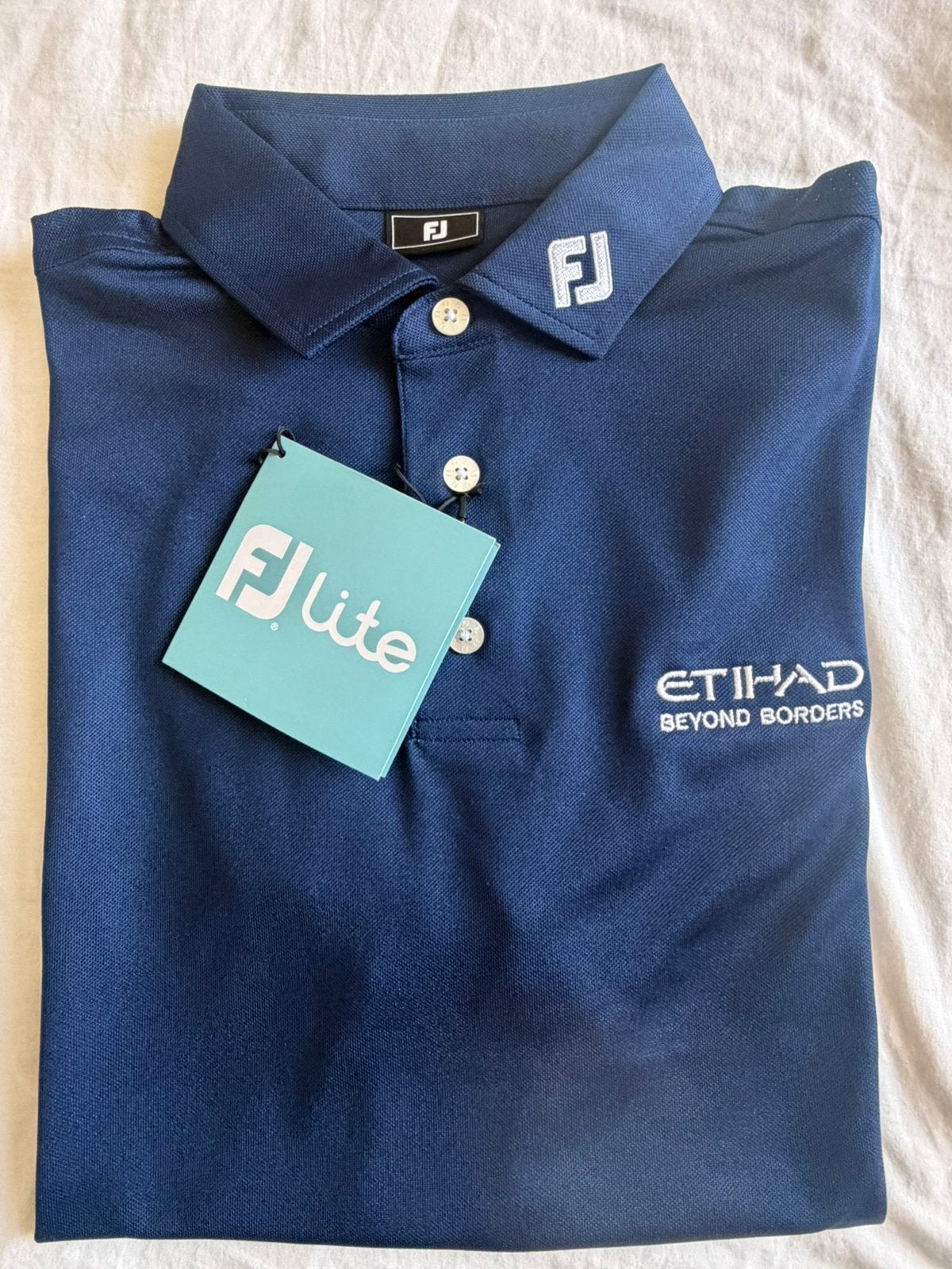 NIEUWE FOOTJOY LITE GOLF POLO - BLAUW, Ophalen, Nieuw, Kleding
