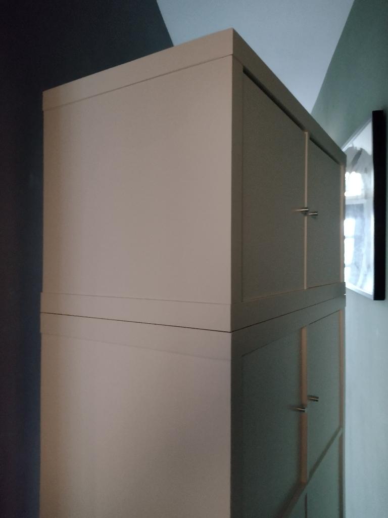 Ikea Kallax, gemonteerd en op wielen!, Ophalen, 50 tot 100 cm, Zo goed als nieuw, Tijdloos