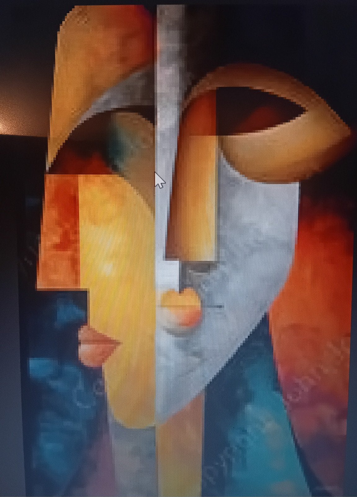 diverse maten acryl schilderijen., Ophalen