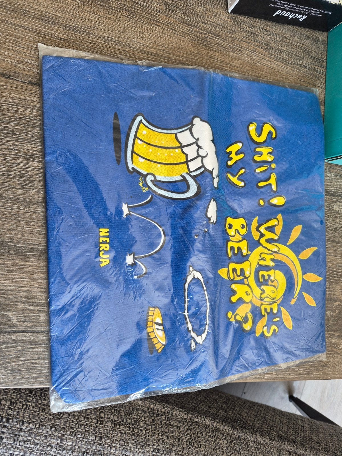 Nieuw shirt maat L tekst shit where's my beer?, Ophalen of Verzenden, Nieuw